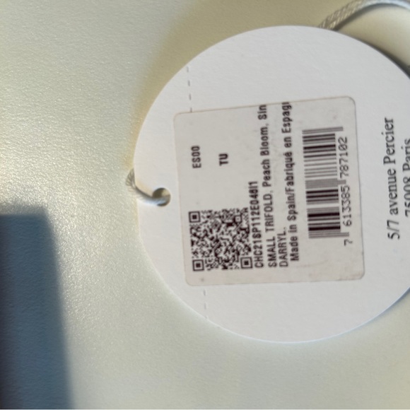 CHLOE Peach Bloom Darryl Wallet / small trifold nwt - Picture 7 of 9